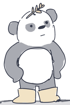 Panda mascot illustration